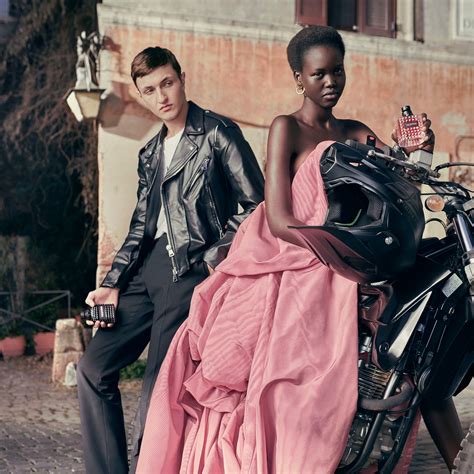 Adut Akech and Anwar Hadid Star In Valentino .